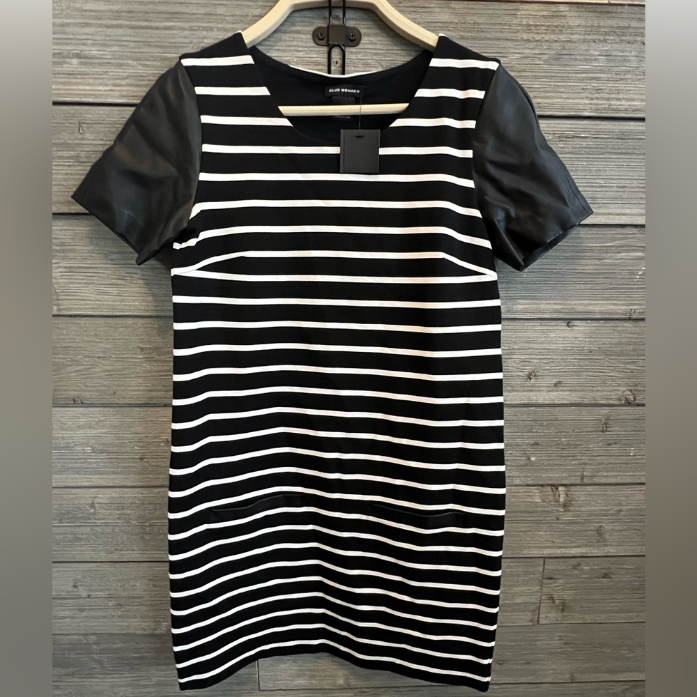 Black and White Striped Dress